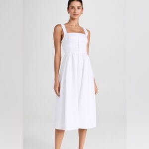 Reformation Tagliatelle Linen white dress- 12
